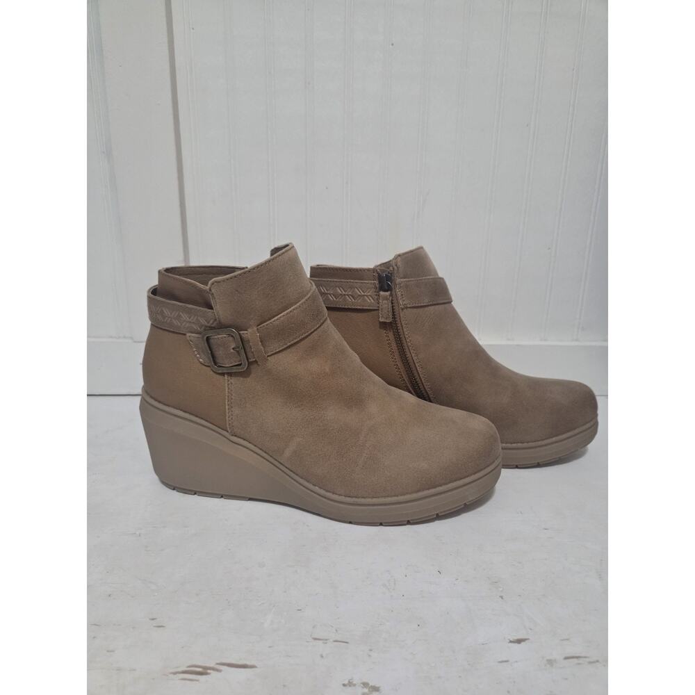 Skechers Bob's Gala In High Demand Bootie Women's 11M Brown Wedge A57